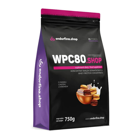 WPC80.shop proteinski dodatak prehrani okus keksa s kremom 750 g.